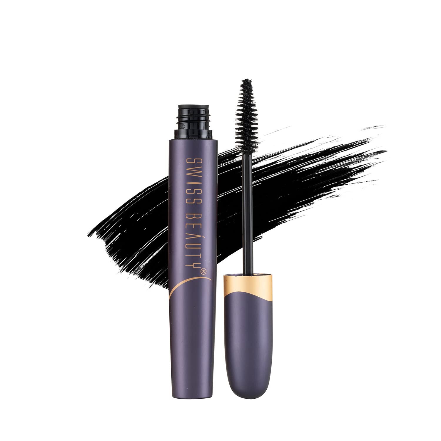 Swiss Beauty Bold Eye Super Lash Waterproof Mascara For Thicker Lashes |Smudge Proof Mascara For Eye Makeup| Black, 7.5Ml