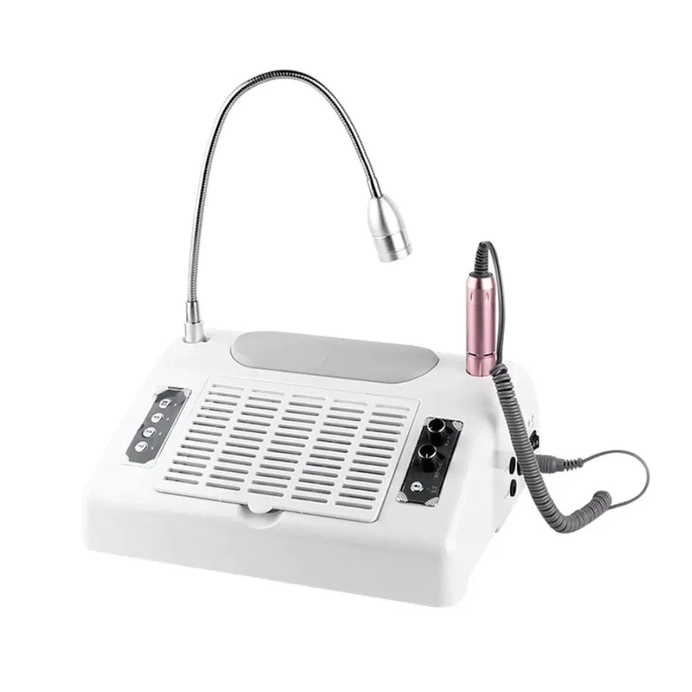 Venalisa Nail Machine 5 in 1 Salon Expert | UV LED, Dust Collector, Drill, Desk Lamp, Hand Rest