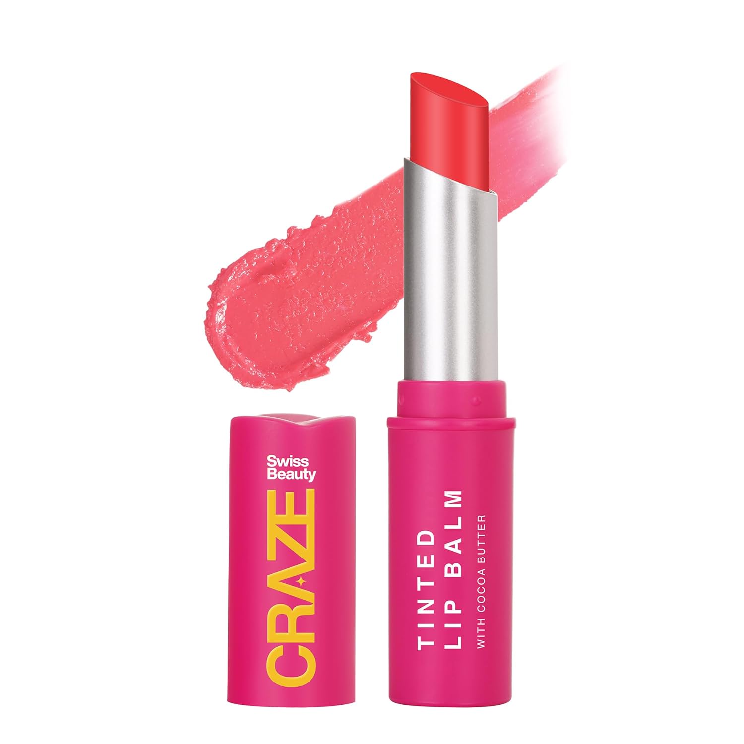 Swiss Beauty Craze Tinted Lip Balm With Cocoa Butter | 3.2g