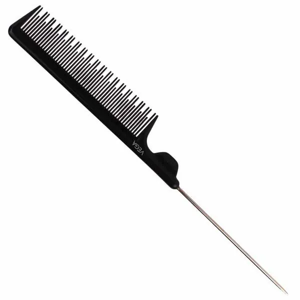 Vega Tail Comb with Long Tail and Head – 1222 | Black